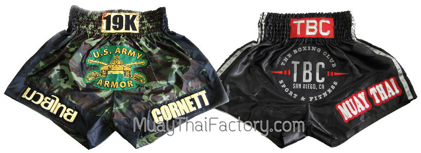 custom muay thai shorts with your logo 1