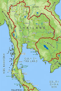 Muay Thai - Thai map