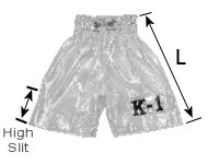 SIAMTOPS K-1 shorts size guide